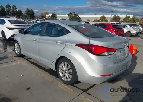 2015 Hyundai Elantra Se from USA, damaged, VIN KMHDH4AE6FU439437